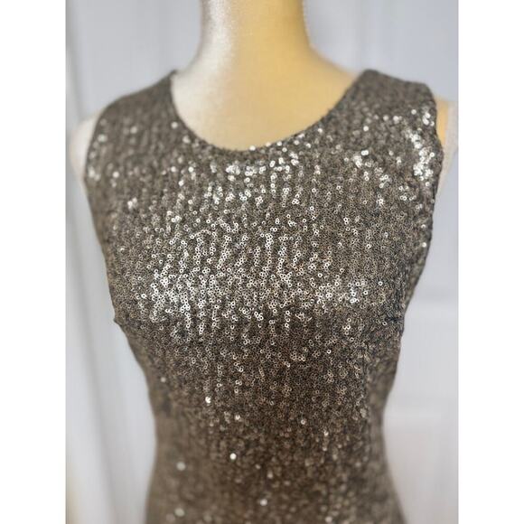 Lovers + Friends Black Gold Sequin Mini Dress (Approx. Size M) - Picture 3 of 11